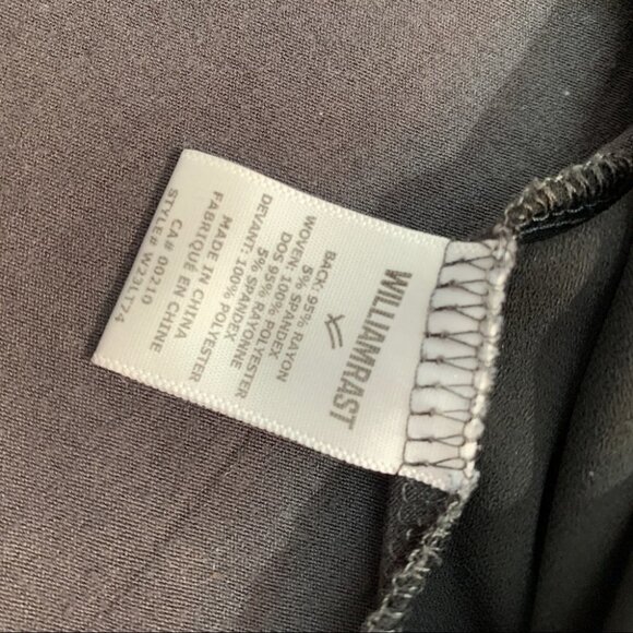 william Rast Black/Grey Long Sleeve Tunic T-shirt Top XS - Picture 8 of 8